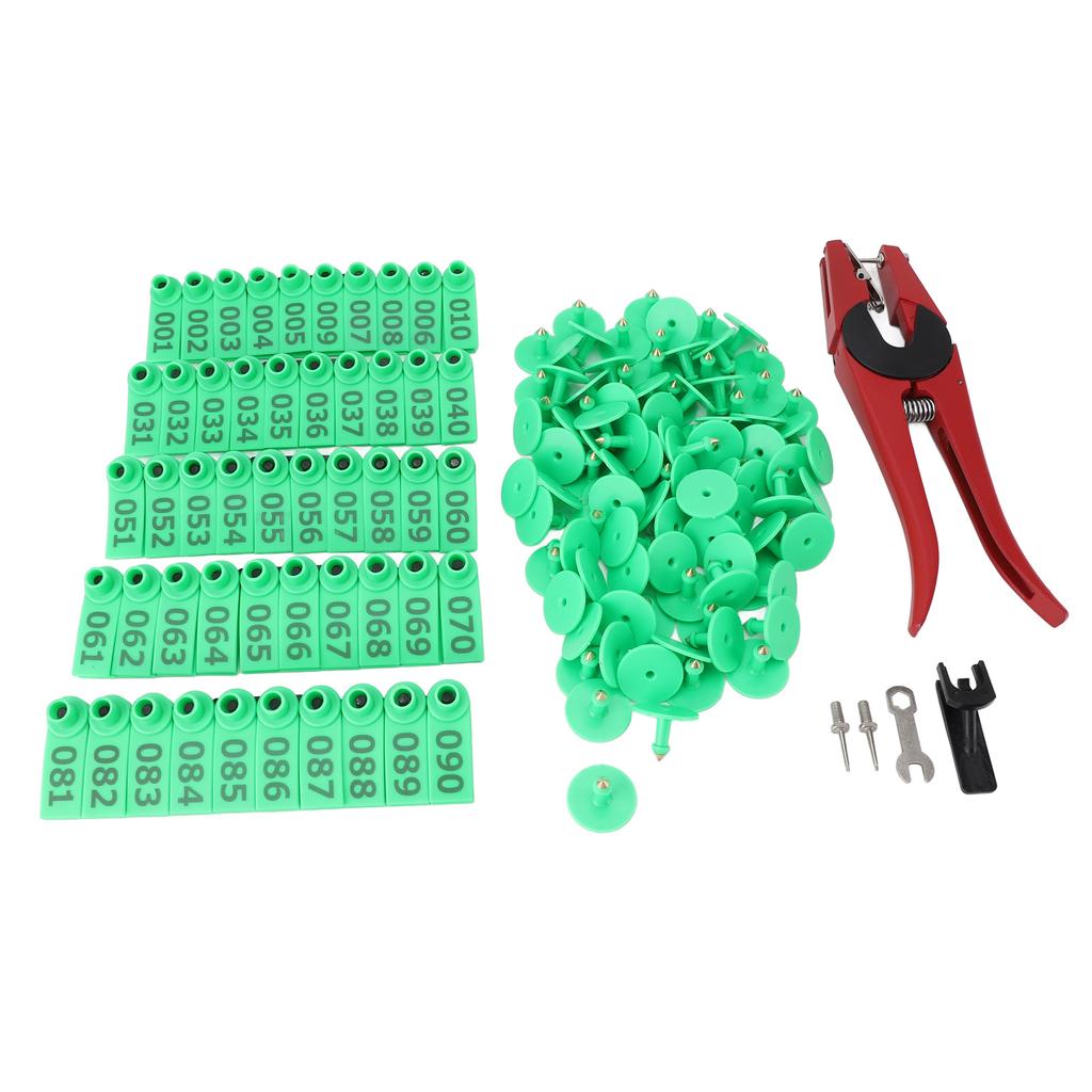 Ear   and Pliers Set Livestock Ear   Applicator and Bright Colors Cattle Ear   for Farm Animal Identification Card