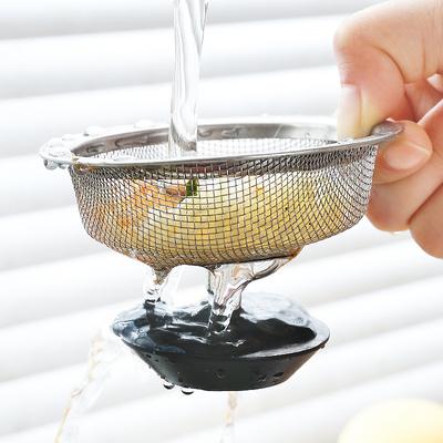 Filtro per Lavello da Cucina in Acciaio Inossidabile Copertura Anti-blocco Schermo per Residui Scarico a Pavimento del Lavello Perdite