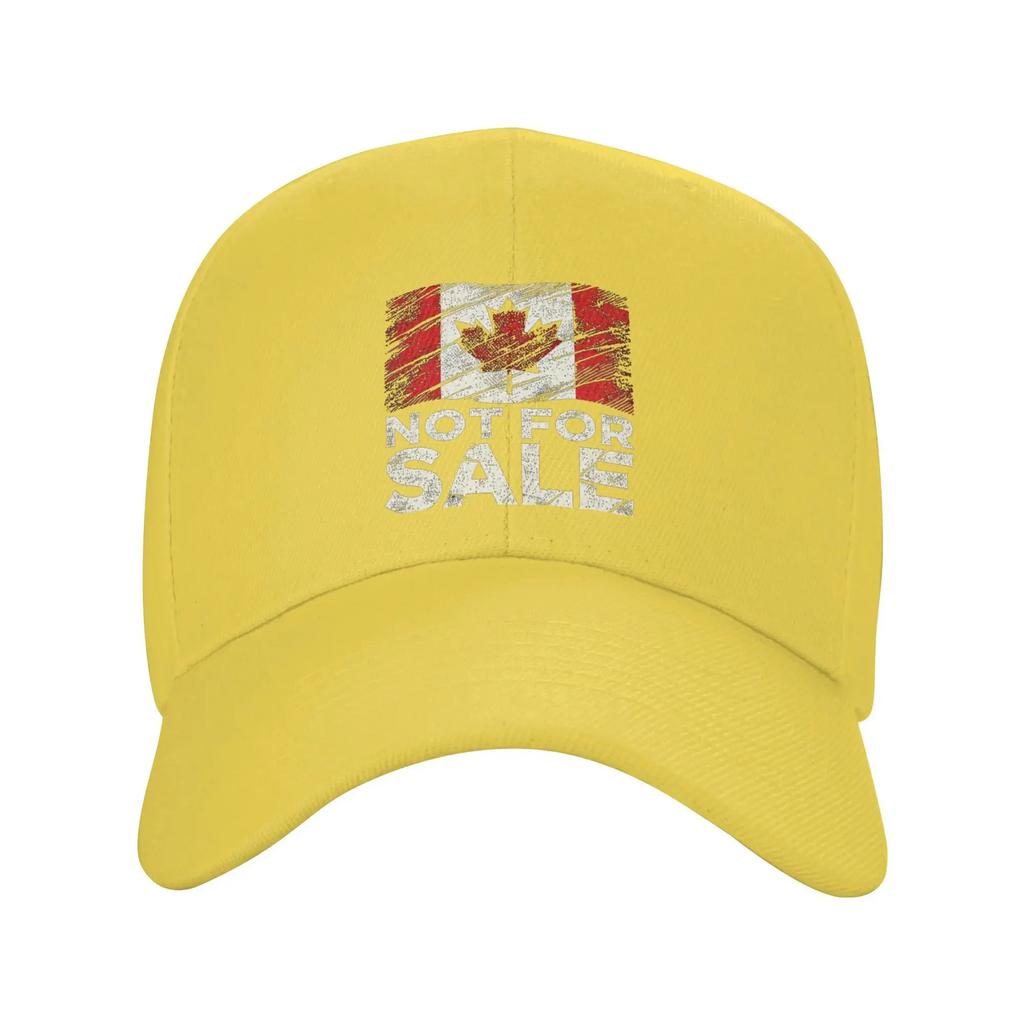 Canada is Not For Sale Sun Baseball Cap Flag Design Summer Design Print Trucker Hat For Unisex-Teens Kpop Rock Hats