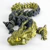 PLA 3D Printed Chameleon Model Multicolor Multi-jointed Chameleon Action Figure Movable Articulated Animal Figurine