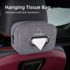 Plaid Pattern Car Tissue Bag PU Leather For Citroen C4 C3 C5 C1 C2 Berlingo Celysee Cactus Picasso Aircross Saxo Grand