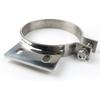Fits Peterbilt Exhaust Stack 5" Mount Bracket Clamp Chrome 379 359 1987-1993 10294 Silver