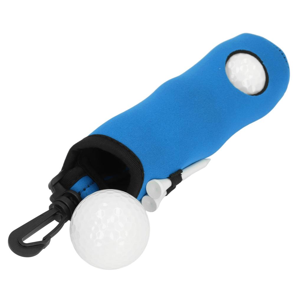 Ball Tee Holder Carry Bag Neoprene Portable Small Ball Holder Pouch with 3 Balls and 3 Tees for Men