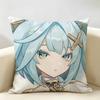 Faruzan Genshin Impact Cushion Cover Natural Linen Organic Fabric DoubleSided Printing Room Sofa Decor Pillow Case