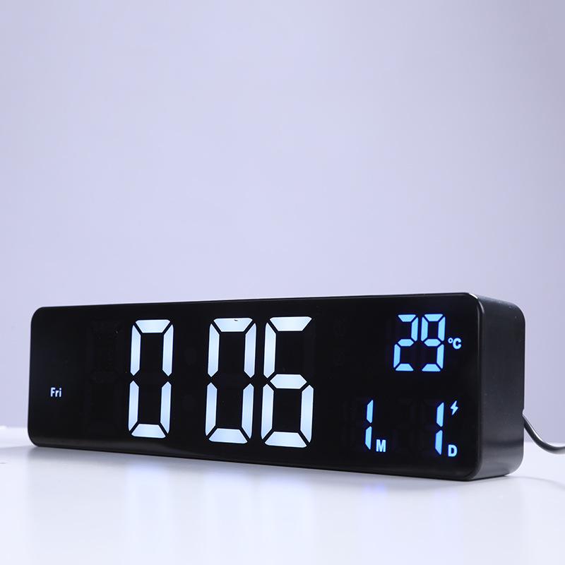 Charging Clock with Temperature Electronic Clock Living Room Wall Clock Simple Digital Clock Bedside Alarm Clock Sleepy