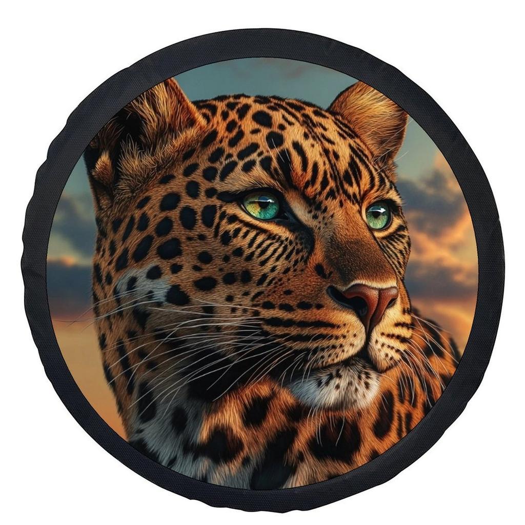 1pc Leopard Print Tire Cover Fit Wheel Cover Suitable For Most Cars - Stylish Wheel Protection Cover With Leopard, Wheel Accesso