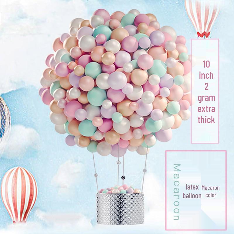 10-Inch Candy Color Latex Balloons for Weddings & Birthdays - 2.2g