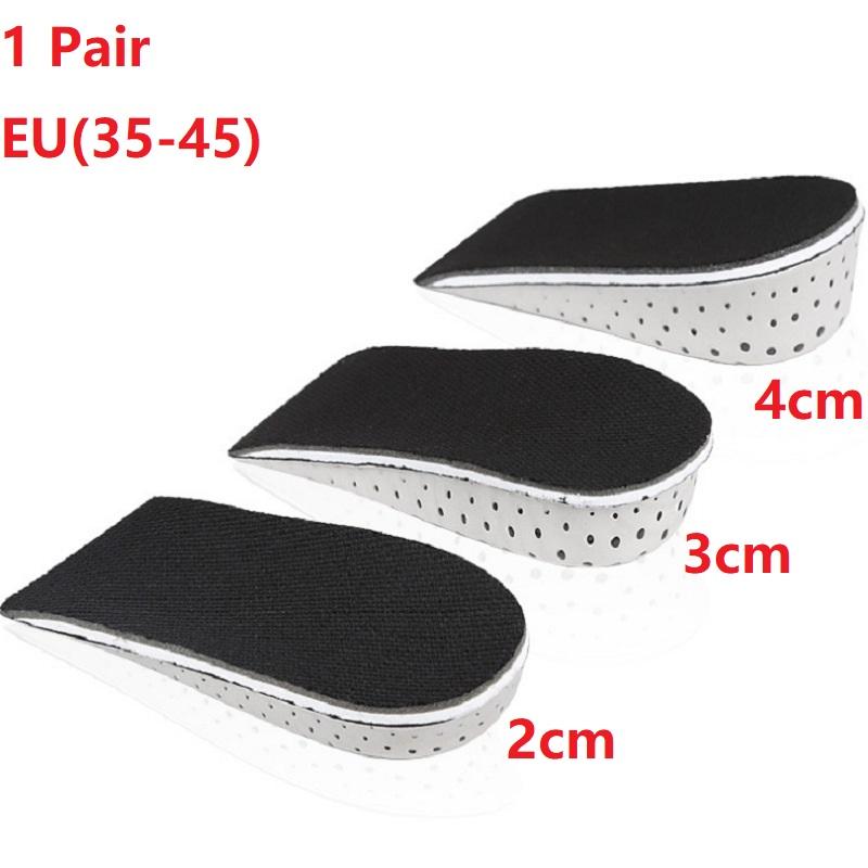 

1 Pair Unisex Height Increase Insole Hard Breathable Memory Foam Heel Lifting Inserts Shoe Lifts Shoe Pads Elevator XDIANr05 H 2 cm