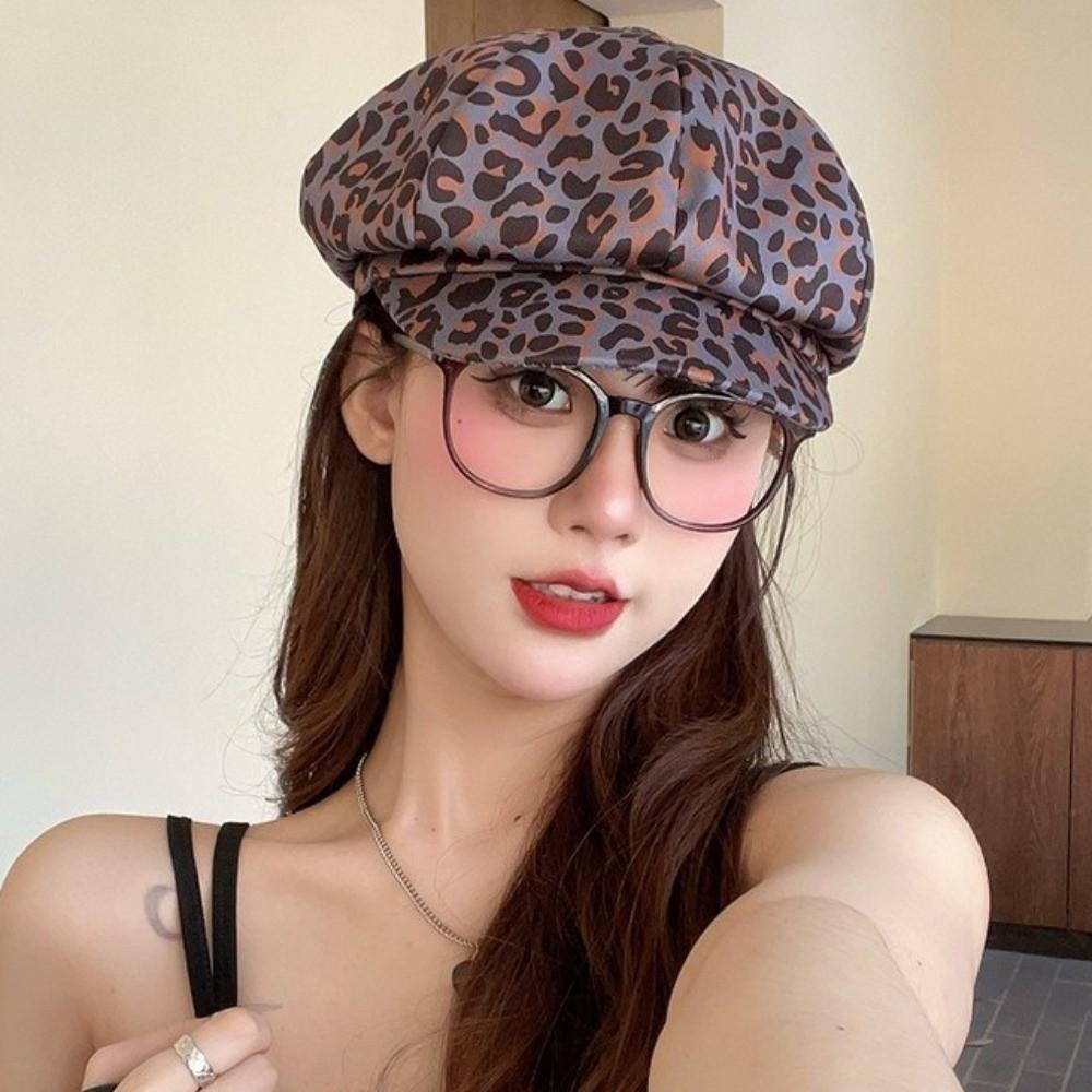 Y2K Women Beret Spot Peaked Cap Cute Painter Hat  Girl