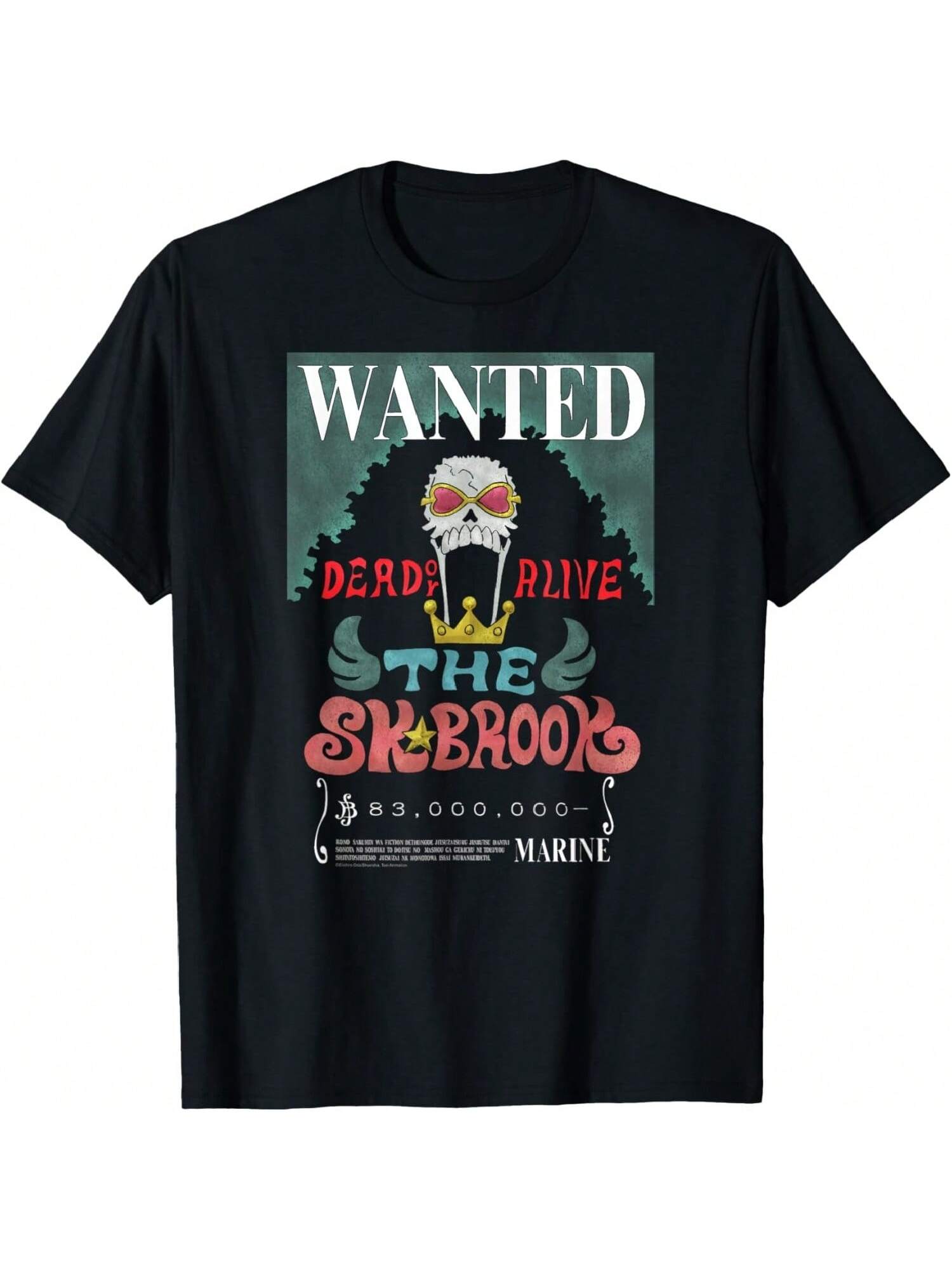 Anime Vinsmoke Sanji Wanted Poster T-ShirtAnime Vinsmoke Sanji Wanted Poster T-Shirt S разноцветный