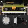 Weiß/Bernsteinfarben Zweifarbiger Sequentieller DRL Blinker für JB64/JB74 Jimny 3-Türer & 5-Türer