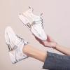 Breathable Dad Shoes Women's Trendy New Summer Versatile Casual Mesh Sports Running White Shoes