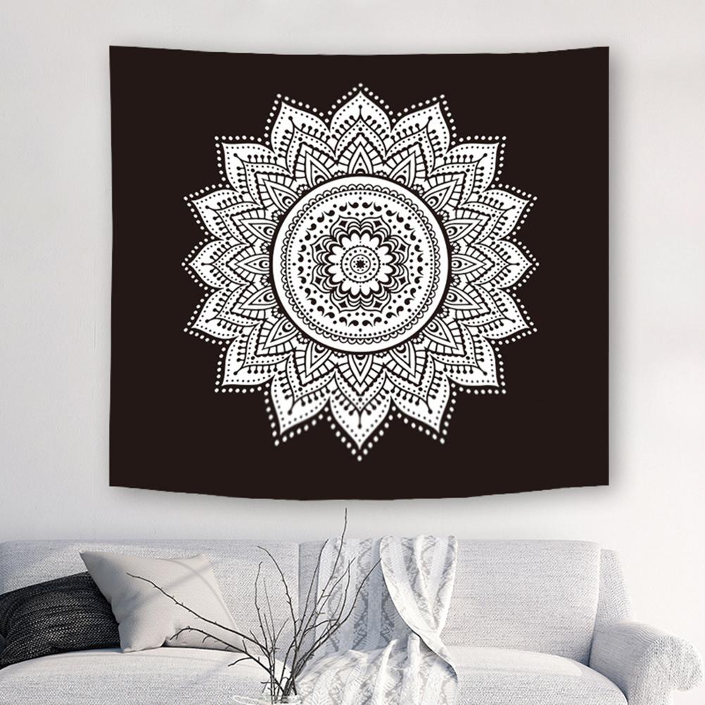 Indian Mandala Tapestry Wall Hanging Lotus Flower Bohemian Square Table Cover Home Decoration