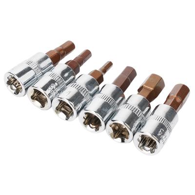 Steckschlüsselsatz Werkzeuge Schraubendreherbit 1/4 Zoll 6-tlg. H3-H8 Sechskantschraubendreher-Bits