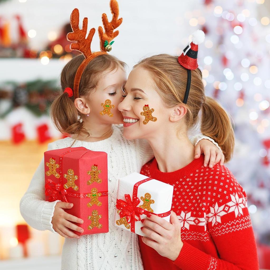 500pcs Laser Cartoon Christmas Stickers Christmas Gift Wrapping Label Sticker Reward Stickers Scrapbook Stationery, 3cm