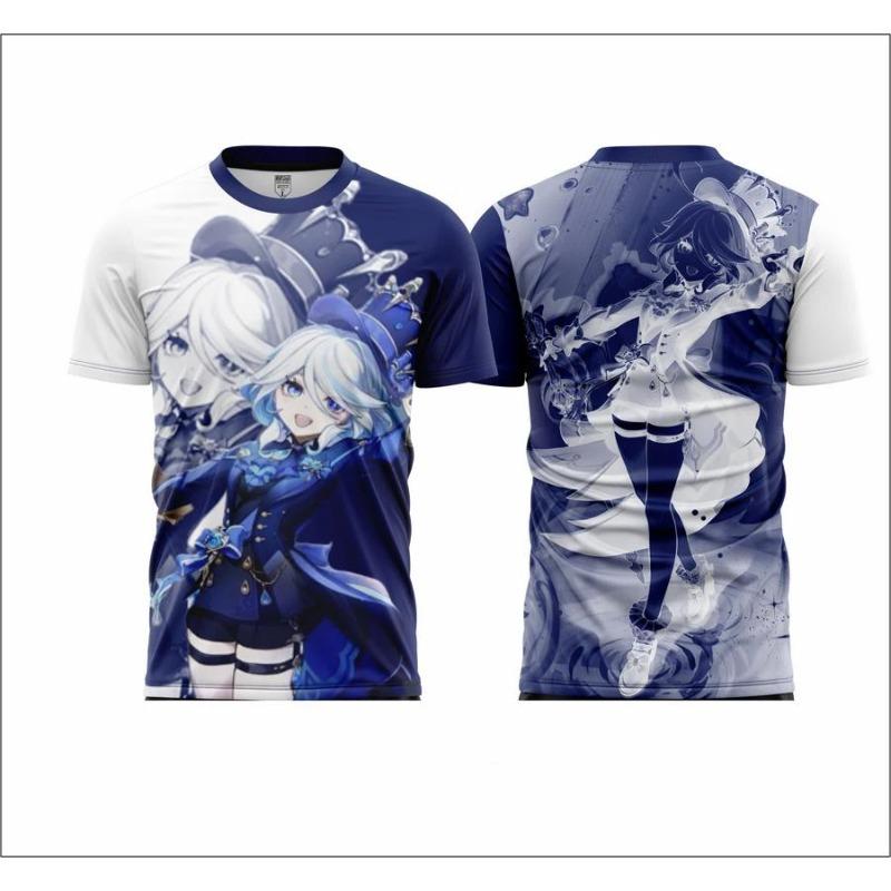 New Popular Anime Games Genshin Impact 3D T-shirt Fashion Yae Miko Print Short Sleeve t shirts Harajuku Y2k Tops Summer Clothing