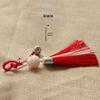 Elegant Lotus & Palace Bell Tassel Keychain Pendant for Bags & Cars