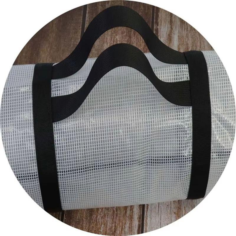 M-Modern-Christmas Wrapping Paper Storage Bag Underbed Xmas Gift Wrap Organiser Easy Carry Handles Clear Waterproof Bag