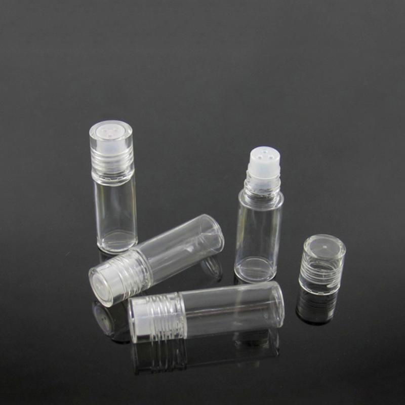 5 szt. Mini przezroczysty 3 ml pusty pojemnik na puder sypki plastikowa butelka z sitkiem z 3 otworami wielokrotnego napełniania do cieni do powiek kosmetyków