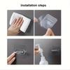 Adhesive Spray Bottle Hook Wall Hooks Without Nails, Adhesive Hooks for Bathroom and Kitchen, Curtain Rod Hooks