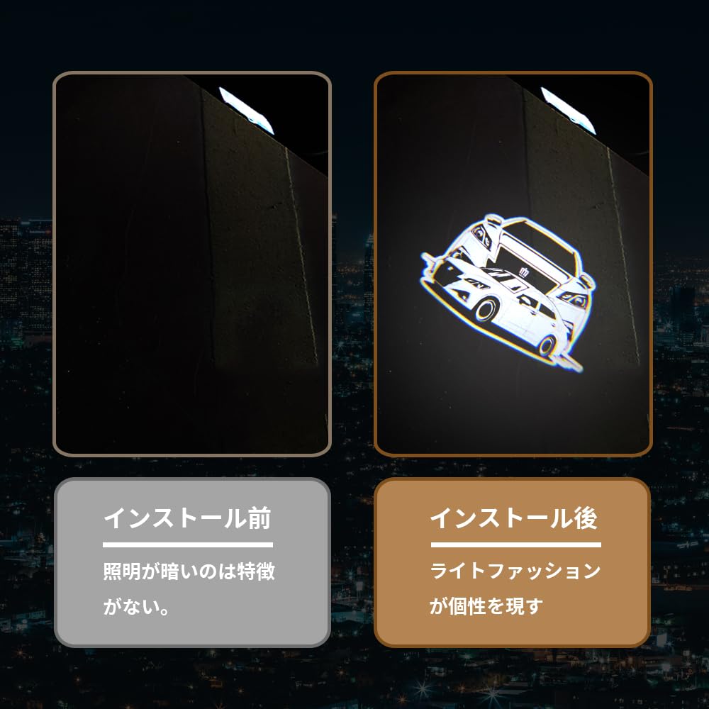 Door Lamps for Toyota Crown 14th Door Courtesy Courtesy Door Welcome LED Logo HD Compatible with Crown 210 Series Generation, Lamps, Lights, Lights,
