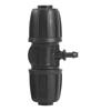 25PCS Black Lock Barbed Tee Connector POM 16mm To 4/7mm Tee Connector  Greenhouse Watering