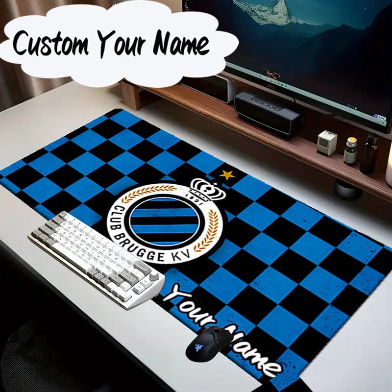 Custom Name Mouse Pad Golden Club Atletico Emblem Mouse Pad Desk Mat, Non-Slip Rubber Backer Pad For Computer Notebook Gaming Mouse Pad Birthday Gift