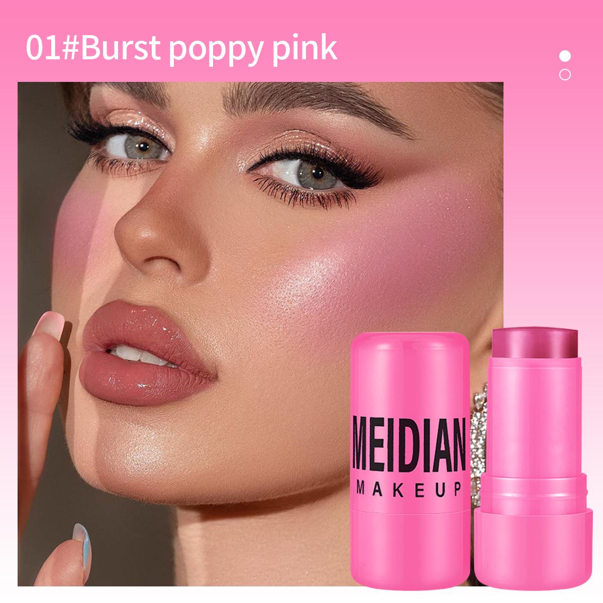 

Hydrating Jelly Blush Stick Set: Dual-Use Matte Cream for Lip & Cheek Contour & Highlight - 4 Pieces