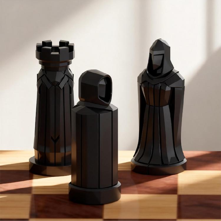 Multipurpose Chess Piece Moulds For Artistic Creation Including Chocolate Candle And Plasters Educational And Fun