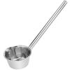 Stainless Steel Long Handle Water Ladle Ergonomic Comfort Grip Time Saving Soup Water Scoop for Family Restaurant Hotel Use