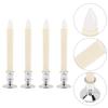 4Pcs Lights Flameless LED Flickering Candles for Wedding Christmas Holiday Party Romantic Decor