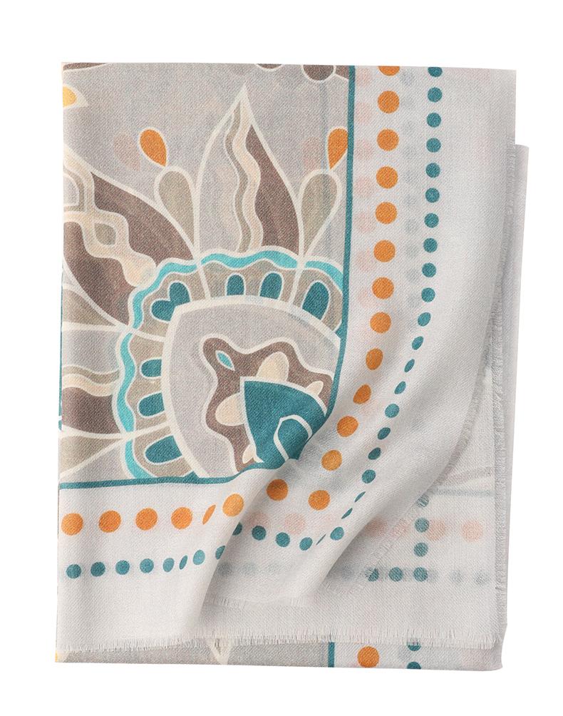 Newest Designer Made Custom Winter Wool square Scarf Women Print Luxury Soft Elegant Neck Warmer Cashmere Headscarf