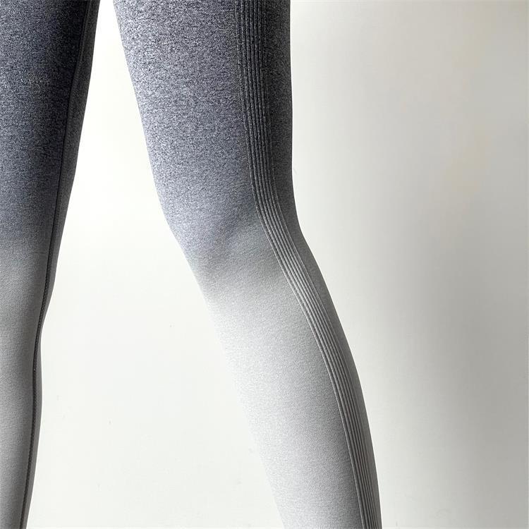 Gradient High-Waist Yoga Pants - Slimming, Quick-Dry, Nude-Feel Running & Fitness Wear