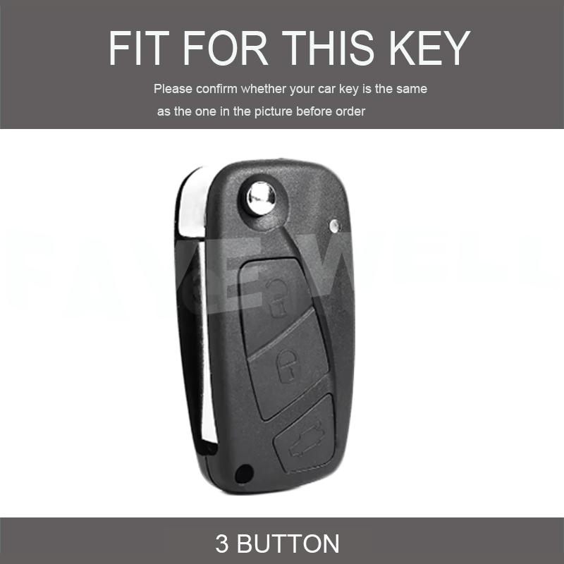 Husă Nouă TPU pentru Cheie Tip Briceag Auto Pentru Fiat 500 Panda Stilo Punto Doblo Grande Bravo 500 Ducato Microbuz Carcasă Fob Accesorii
