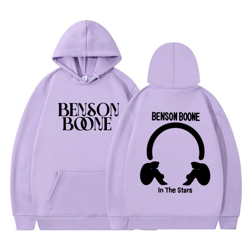 Hooded Sweater Harajuku Funny Benson Boone Sweater Long Sleeve Men's and Women's Pullover