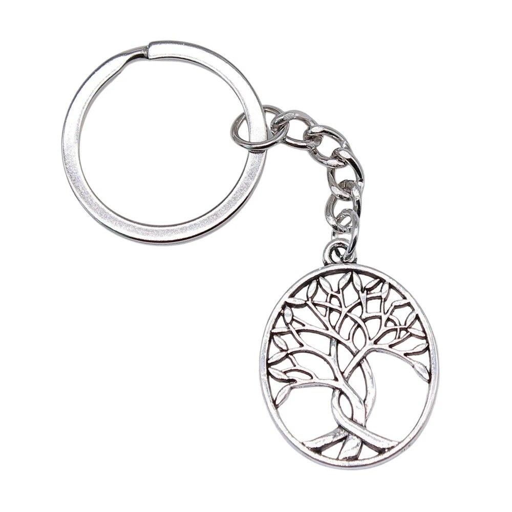 Tree Of Life Klíčenky Ozdoby Předměty Výroba šperků Velikost prstenu 28 mm