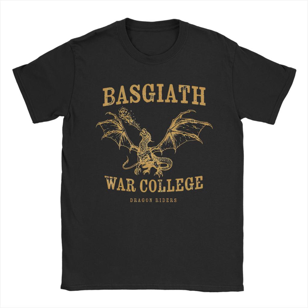 Printed Basgiath War College Tshirts Men's Cotton Short Sleeve Beifong Metalbending Academy Round Neck Summer Top Tee