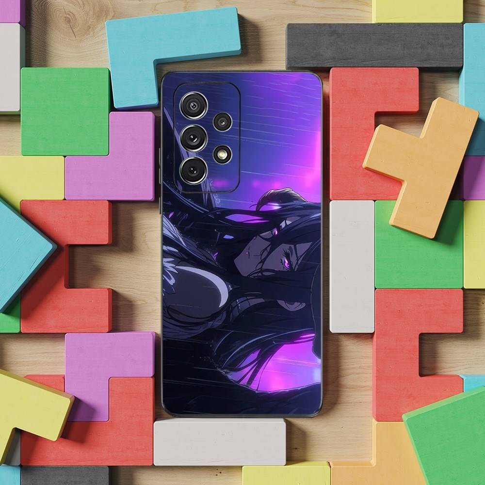 O-Overlord Cartoon A-Albedo Phone Case For Samsung S25,S24,S23,S22,S21,S20,S10,Ultra,Plus,Lite,FE,Soft Silicone Black Cover