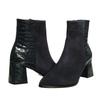 Damen Stiefel aus echtem Leder mit hohem Absatz