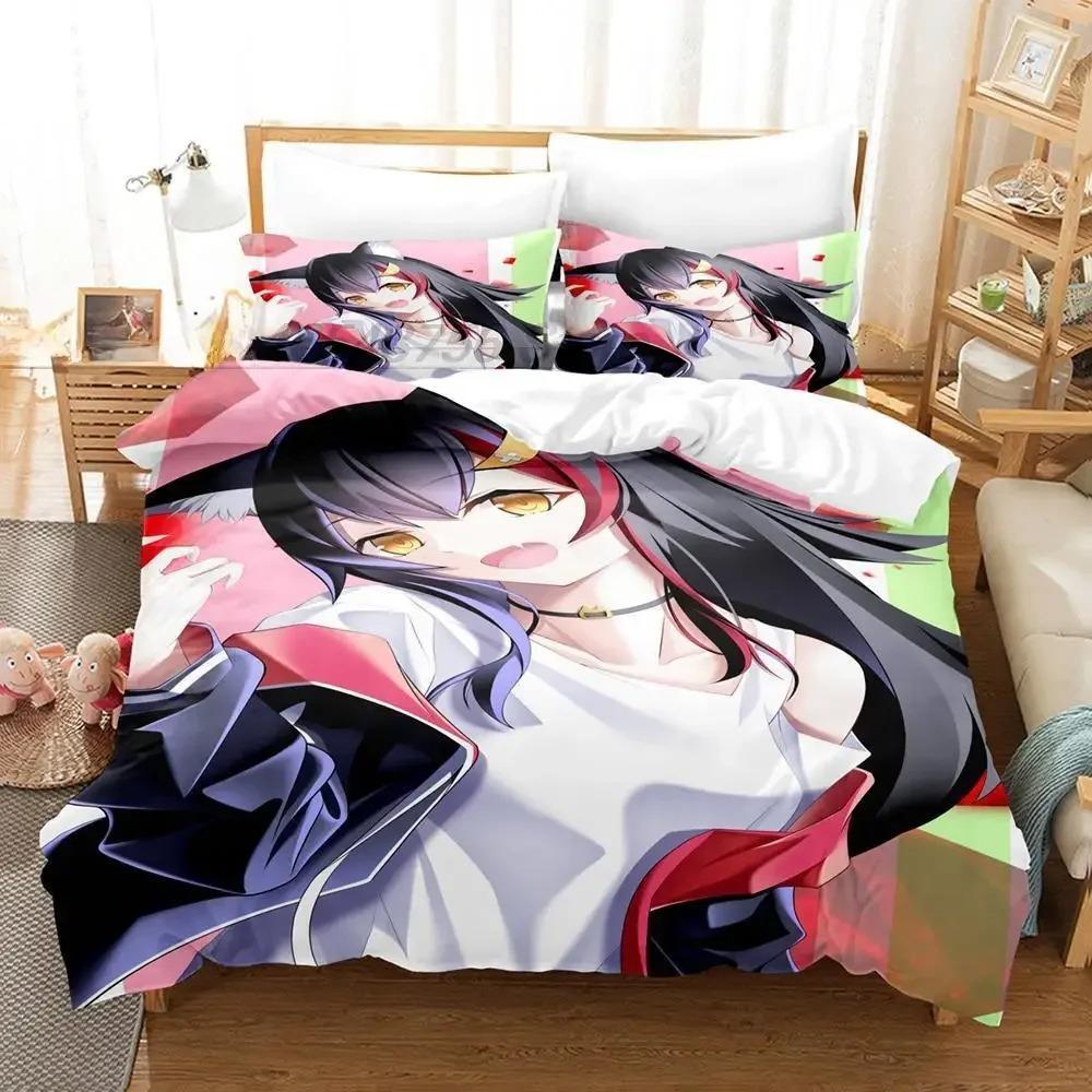 3D Tisk Anime Kawaii Dívky Ōokami Mio Ložní Sada Jednolůžko Dvojlůžko Plná Queen King Size Sada na Postel Dospělý Dítě Ložnice Sady Povlečení