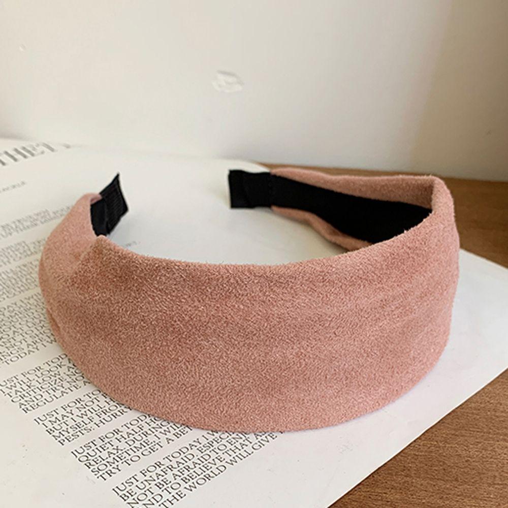 

Elegant Solid Color Vintage Retro Suede Women Headband Korean Style Hair Hoop Sweet Hair Hoop green