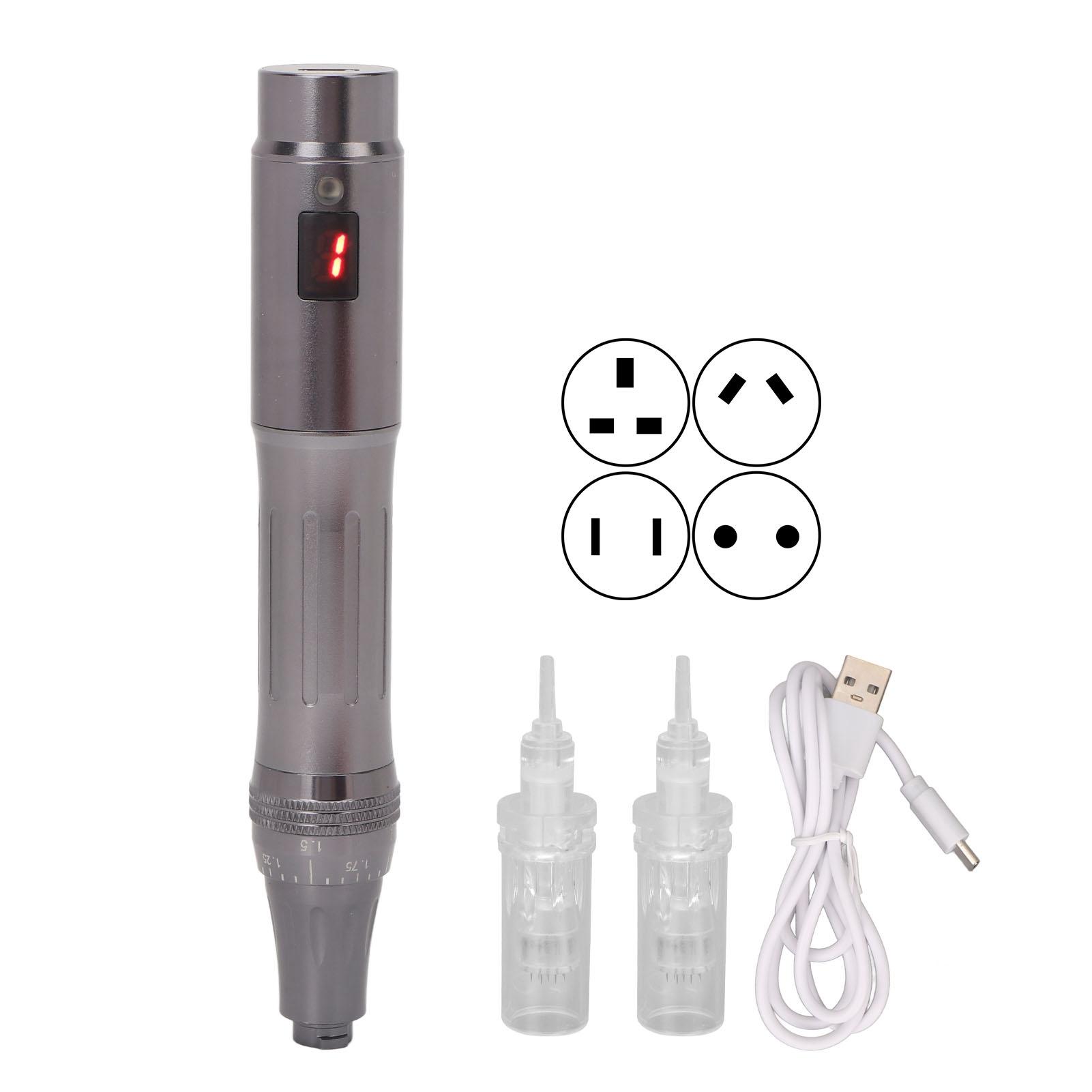 

Ручка для микронидлинга, 7 цветов, авто, 5 передач, регулируемый электрический прибор для ухода за кожей, для лица, тела, Gre