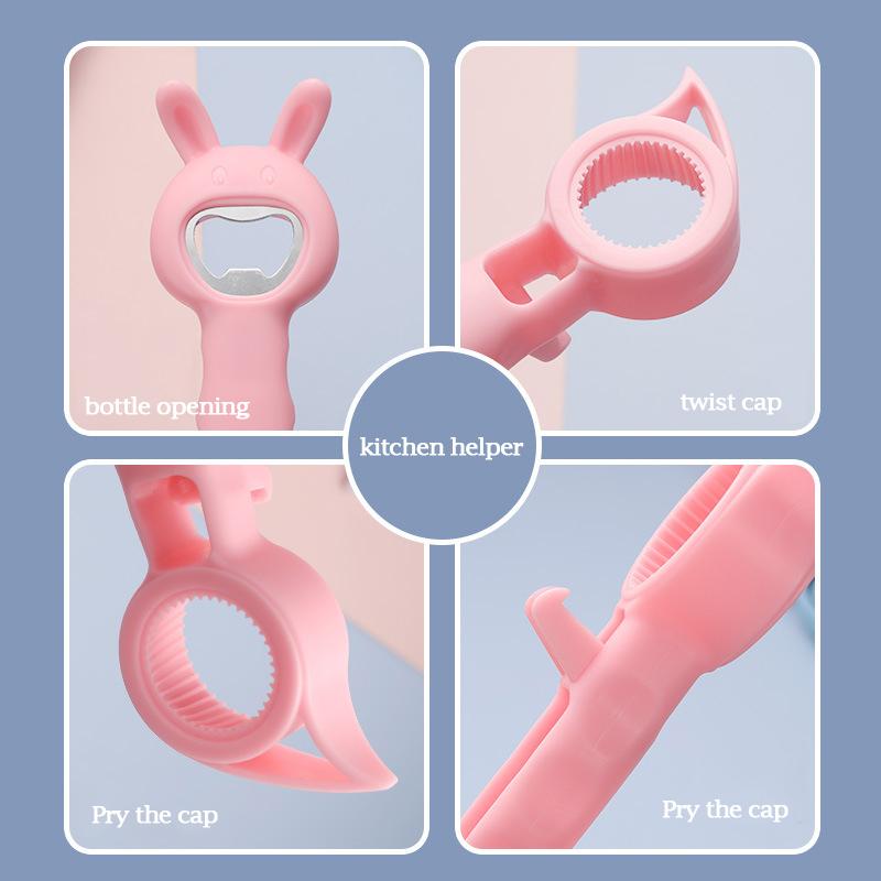 4 In1 Beer Opener Multi-Purpose Bottle Opener Portable Beverage Cans Opener Beer Starter Bottle Opener Kitchen Bar Tools