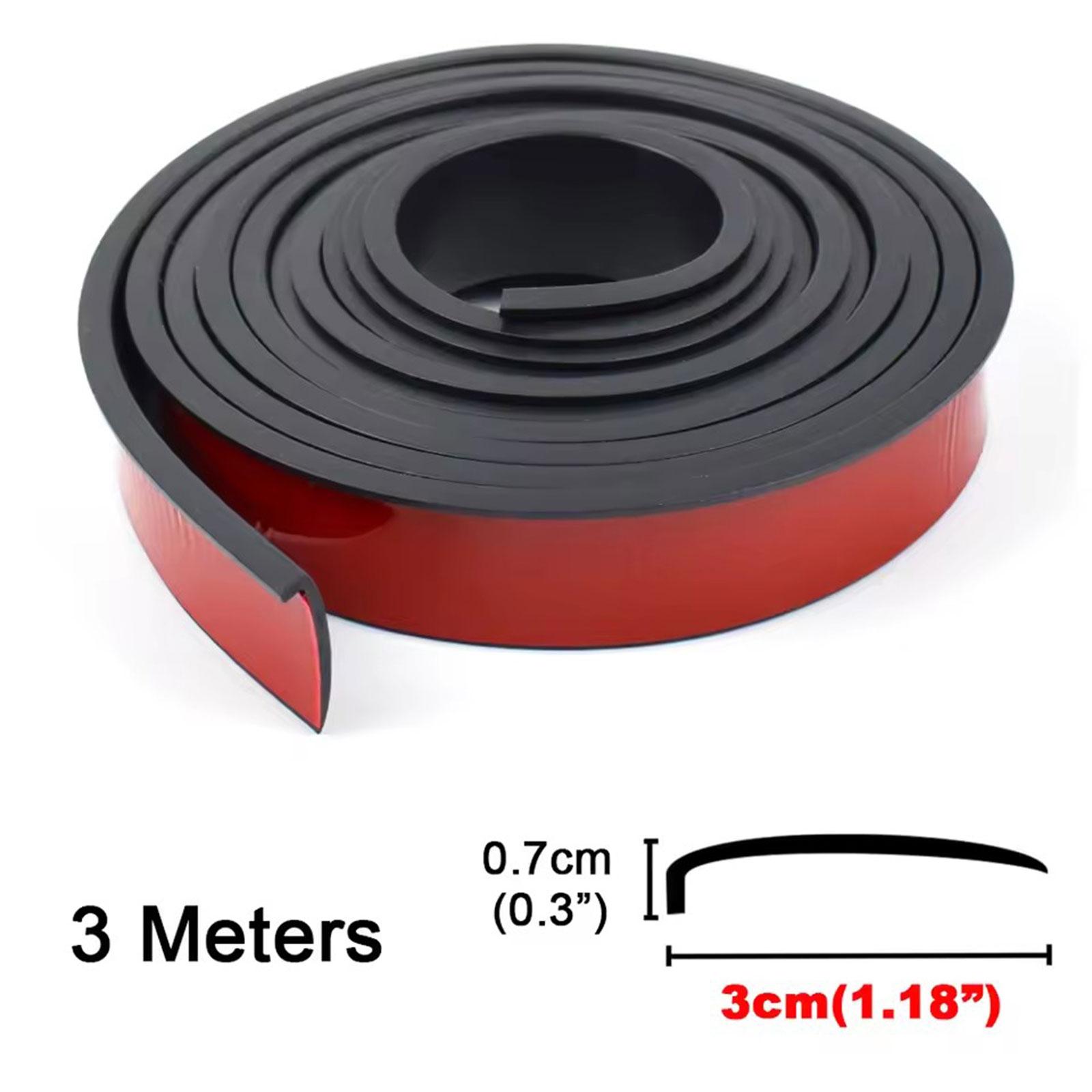 Mud Flaps Trim Rubber Protector Cover Fender Flares Car Wheel Arches Wing Expander Arch Eyebrow Mudguard for CAR SUV pickup MPV 3meter 3cm