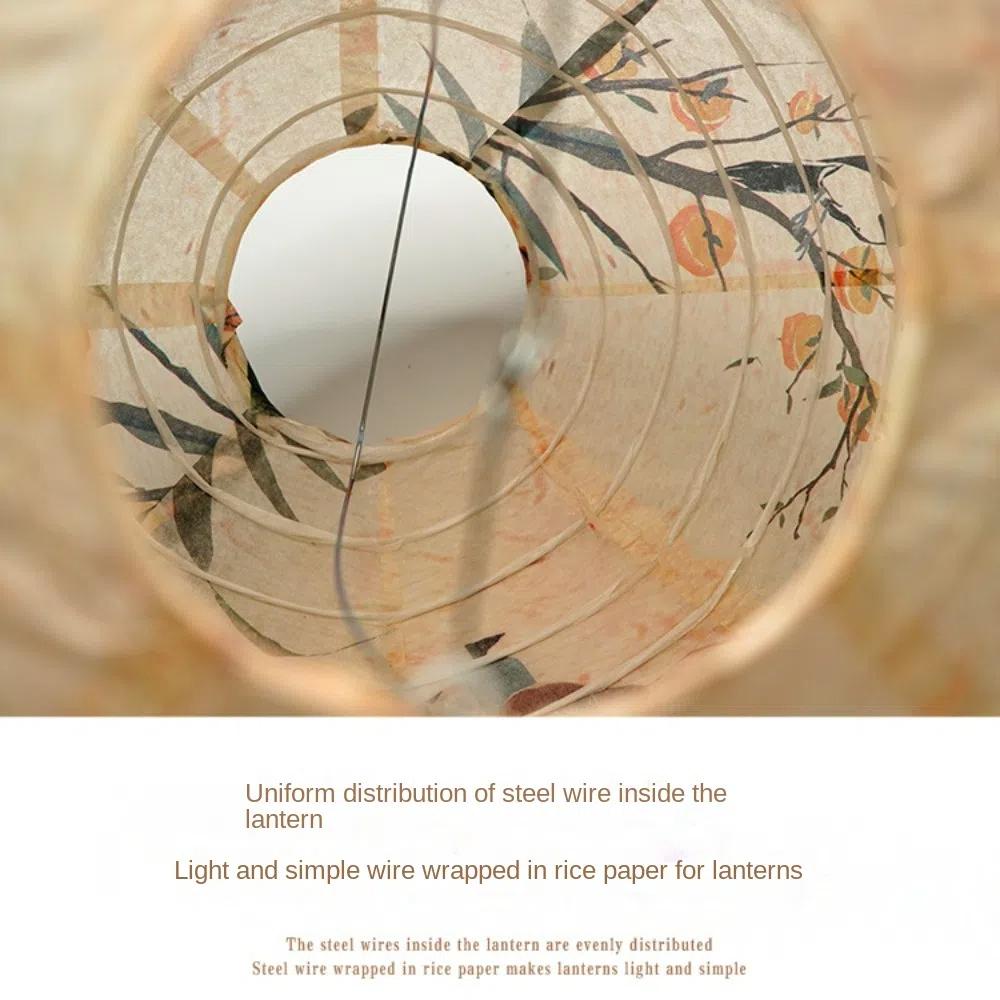 3D Mid-Autumn Festival Lantern Paper Rabbit Mid Autumn Lantern Paper Lantern Round Flower Lamp Chinese Mid Autumn Lantern