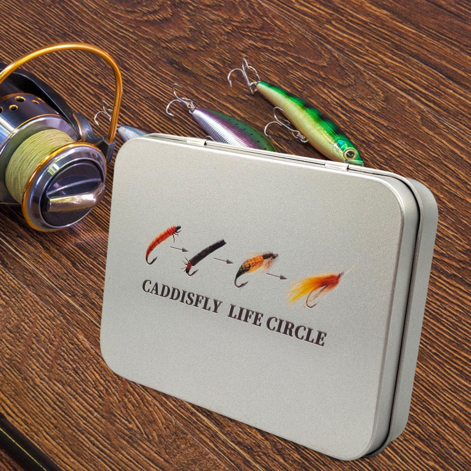 

Коробка для рыболовных снастей, коробки для мушек и приманок с пенопластовой вставкой, прочная, водонепроницаемая, большой емкости, железная B