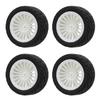 4Pcs Rubber Tire Strong Grip Powerful Buffering Racing Car Tires for UD1601 UD1602 UD1603 UD1604 UD1607 SG1603 SG1604