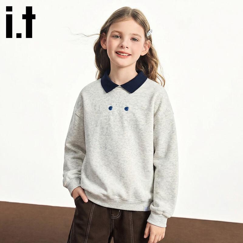 Izzue Girls  Casual Lapel Sweatshirt 160/80