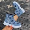 2025 Winter New Ankle Boots Women Flats Boots Belt Buckle Checkered Fashion Designer Trend Women Shoes Cozy Casual Boots