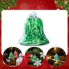 Christmas Bell Ornament Glass Smooth Creative Xmas Tree Decor Christmas Tree Decoration for Holiday Window New Year Bedroom